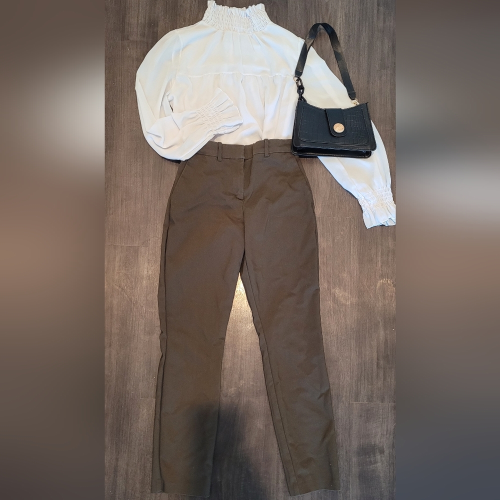 HM Dark khaki green slacks